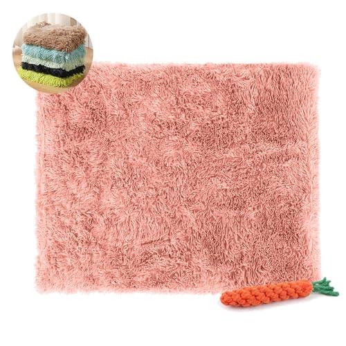 FANSU Hundebett Waschbar Katzenbett Flauschig Hundebetten, Weiche Beruhigende Haustierbett Abnehmbar und Waschbar für Kleine Mittlere Hunde (Rosa,35x50CM) von FANSU