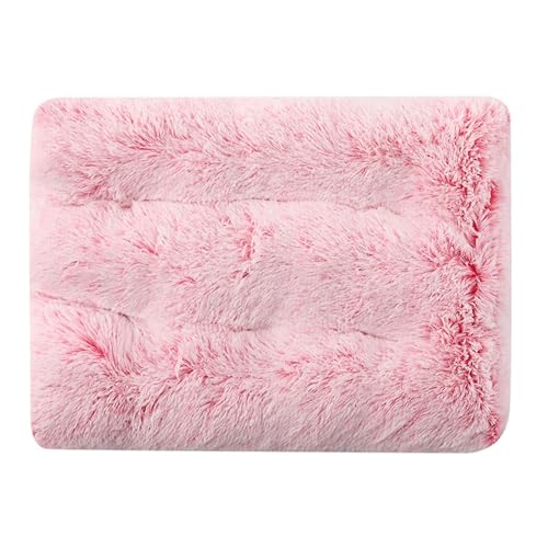 FANSU Hundebett Waschbar Katzenbett Flauschig Hundebetten Weiche Beruhigende Haustierbett Abnehmbar und Waschbar für Kleine Mittlere oder große Hunde (XS-45X30CM,Tie-Dye Rosa) von FANSU