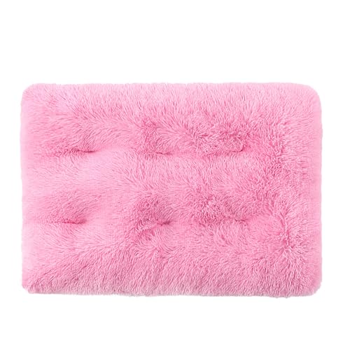 FANSU Hundebett Waschbar Katzenbett Flauschig Hundebetten Weiche Beruhigende Haustierbett Abnehmbar und Waschbar für Kleine Mittlere oder große Hunde (XXL-110X75CM,Rosa) von FANSU