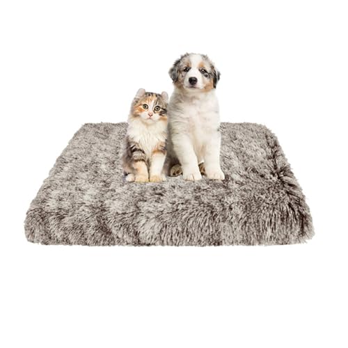 FANSU Hundebett Waschbar Katzenbett Flauschig Hundebetten Weiche Beruhigende Haustierbett Waschbar und Abnehmbar für Kleine Mittlere oder große Hunde (40x30x5cm,Farbverlauf Kaffee) von FANSU