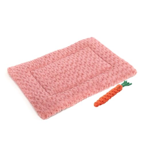 FANSU Hundebett Waschbar Katzenbett Flauschig Hundebetten Weiche Hunde Bett Beruhigende Haustierbett Abnehmbar und Waschbar für Kleine Mittlere Hunde (70x50CM,Rosa) von FANSU