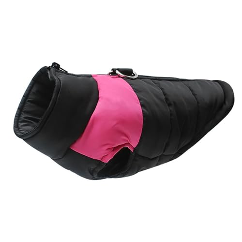 FANSU Hundemantel Winter Wasserdicht, Warme Hundejacke Wasserdic Herbst Haustier Jacken Mit Reflektierend für Kleine Hunde Mittlere Hunde Große Hunde (S,Rosa) von FANSU