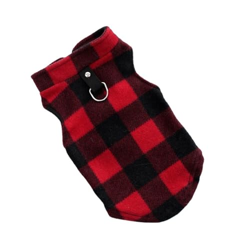 FANSU Hundepullover Kleine Hunde, Hunde Pullover Waschbar Hundepulli, Gitter Strick Pullover Hunde Shirt Elastisch Wärme Hunde Pullis, Strickpullover mit Beinen für Corgi Dackel S-XL (S,Rot) von FANSU