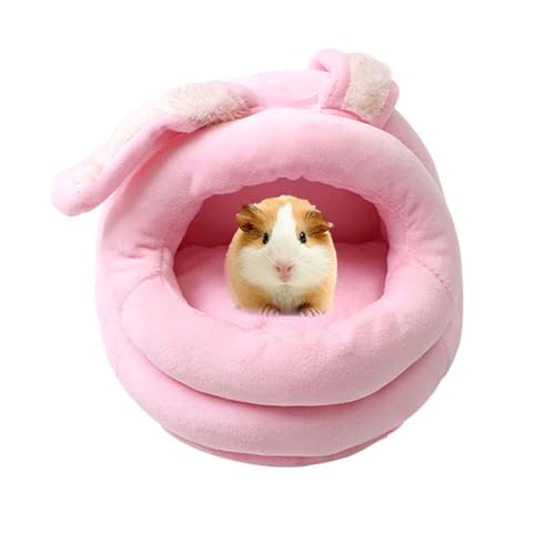 FANSU Meerschweinchen Bett Versteck, Meerschweinchen Betthöhle Winter Gemütliches Waschbar Kuschelhöhle Kuschelig für Kleintiere Hamster Chinchillas Mini Igel (10 * 10cm,Hase) von FANSU