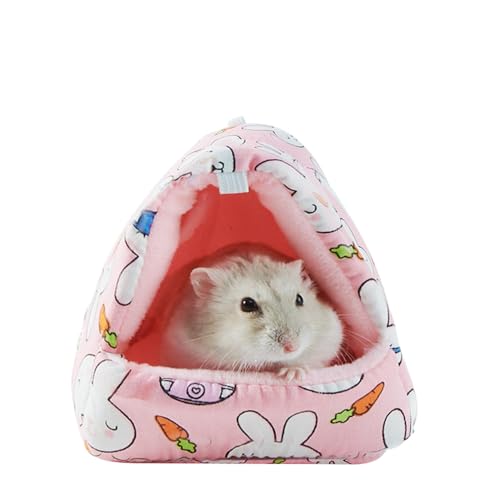 FANSU Meerschweinchen Bett Versteck, Meerschweinchen Betthöhle Winter Gemütliches Waschbar Kuschelhöhle Kuschelig für Kleintiere Hamster Chinchillas Mini Igel (15 * 15cm,Kaninchen) von FANSU