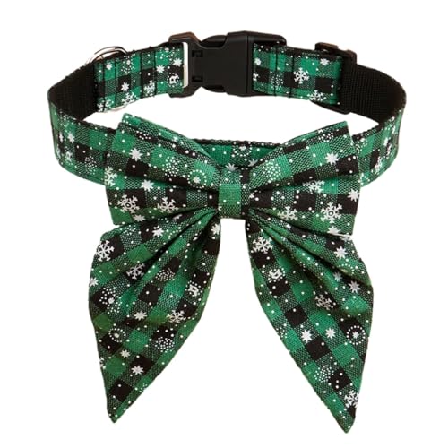 FANSWAN Weihnachts-Halsband für Hunde mit Schleife, Festival, Party, Haustierkostüm, Zubehör, Breakaway, Kätzchen, Urlaubshalsband FANSWAN Weihnachts-Halsband für Hunde mit Schleife, Festival, Party, Haustierkostüm, Zubehör, Breakaway, Kätzchen, Urlaubshalsband von FANSWAN