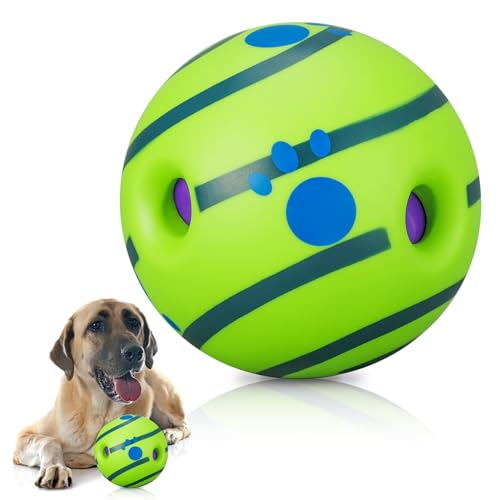 FANTESI Giggle Ball für Hunde,11cm Interaktiver Hundeball Spielzeug Lustiger Quietschball Quietschende Hundeball Interaktives Hundebälle für Hunde Intelligenz von FANTESI