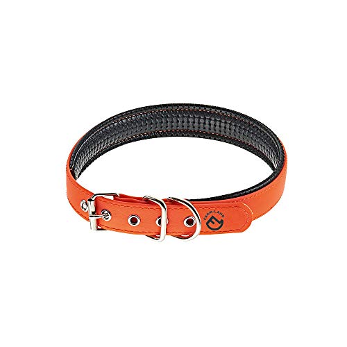 FARM-LAND Hundehalsung Comfort Halsband Halsung in versch. Farben (40 cm, signalorange) von FARM-LAND