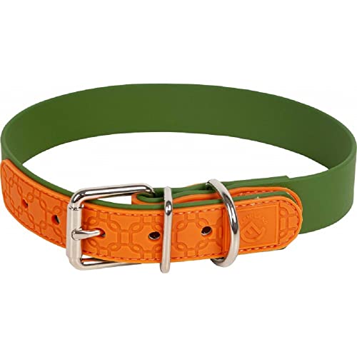 Farm-Land Halsband Oliv/Orange 35 cm von FARM-LAND