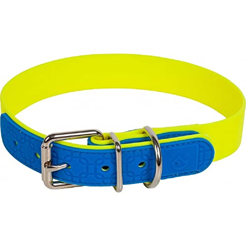 Farm-Land Halsband Signalgelb/Blau 35 cm von FARM-LAND