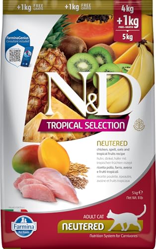 FARMINA ND Cat Tropical Selection NEUTERED Huhn 4+1KG von FARMINA