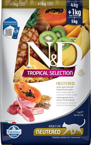 FARMINA ND Cat Tropical Selection NEUTERED Lamm 4+ 1 kg von Farmina