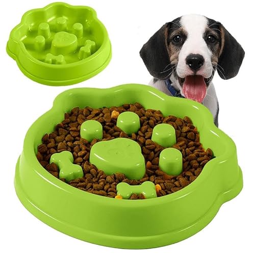 Futternapf für langsames Fressen, Puzzle-Napf für langsames Fressen, lustiger, langsamer Futternapf, interaktives Hundefutter, Haustierzubehör für kleine Hunde und Katzen von FASSME