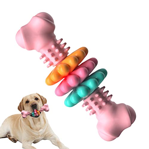 FASSME Hunde-Kauspielzeug für Welpen | Hunde-Zahnbürstenspielzeug, robustes Hundespielzeug für aggressive Kauer, härtestes, natürliches TRP-Hundespielzeug, interaktives Hundespielzeug, Zahnreinigung, Kauspielzeug für große, mittelgroße Hunderassen von FASSME