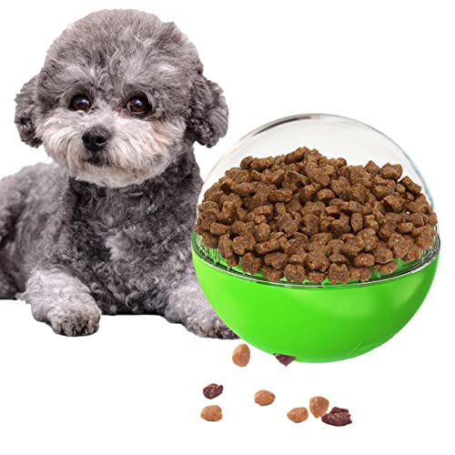 FASSME Hundefutterball-Puzzle – Haustierfutter-Leckspielzeug mit lustigem Geräusch, interaktives Spielzeug und Futterspender für Haustiere, erhöht den IQ Interaktiv und die Futterspender von FASSME