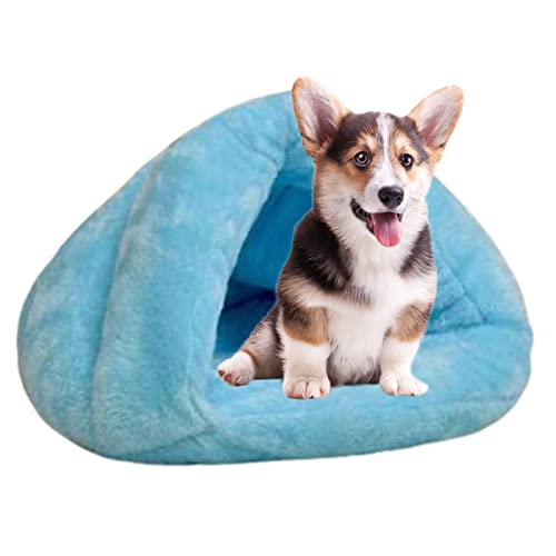 FASSME Hundehöhle Bett – weiche Grabhöhle für Katzen, Kunstfell, rund, bequem, selbstwärmend, für Katzen, Welpen, Schlafzelt, Haus von FASSME