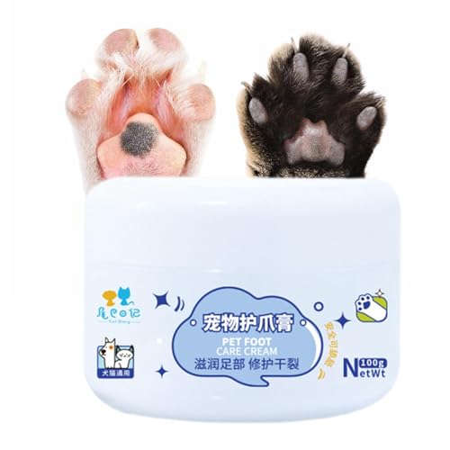 FASSME Hundepfoten-Balsam, 100 g, natürliche, pflanzliche Hundepfoten-Feuchtigkeitscreme, tragbare feuchtigkeitsspendende Reparaturcreme, Pfoten-Schnuller für den Fuß, schützt und heilt von FASSME
