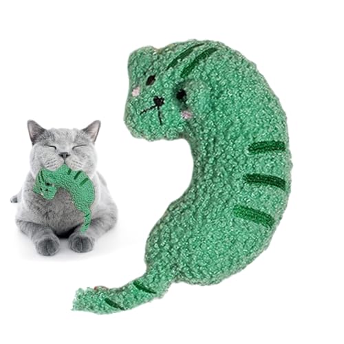 FASSME Indoor Cat Bite Toy, Cartoon Cat Shaped Chewing Toys for Dogs and Cats, Indoor Pet Cat Health Supplies for Home, Camping, Outing, Pet Shop, Pet Shelter von FASSME