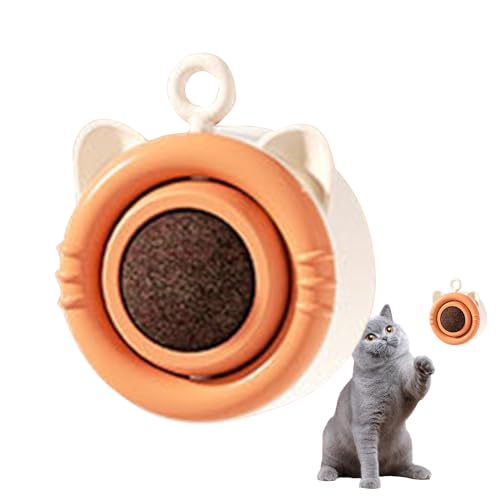 FASSME Katzenminze Wandball Spielzeug | 360° Drehung Katze Cartoon Katzenminze Bälle leckbar | Katzen Entertainment Supplies für Arbeitszimmer, Wohnzimmer, Schlafzimmer, Katzenhaus und Haustierheim von FASSME