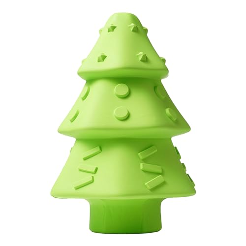FASSME Kauspielzeug für Welpen - Zahnendes, quietschendes Weihnachtsbaum-Kauspielzeug,Wiederverwendbares, interaktives, quietschendes Kauspielzeug für Hunde für kleine, mittelgroße Katzen, Hunde und von FASSME
