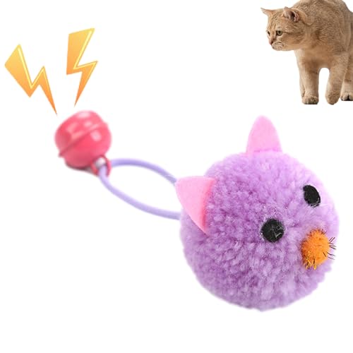 FASSME Mäuse-Spielzeug für Katzen, interaktives Spiel-Maus-Spielzeug mit Glocken für Indoor-Katzen, interaktives und lustiges widerstandsfähiges Plüsch-Maus-geformtes Spielzeug, von FASSME