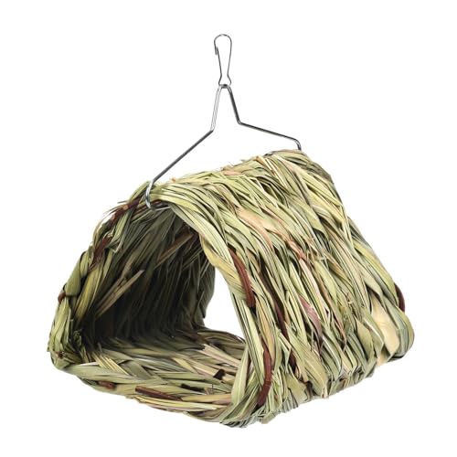 Handgewebtes Vogelnest Haus Bett, Hängemattenschläfer, Dschungelbrise Hängematte Schaukel für Papageien, Connecticut Vögel und kleine Papageien Handgewebtes Vogelnest Haus Bett, Hängemattenschläfer, Dschungelbrise Hängematte Schaukel für Papageien, Connecticut Vögel und kleine Papageien von FASSME