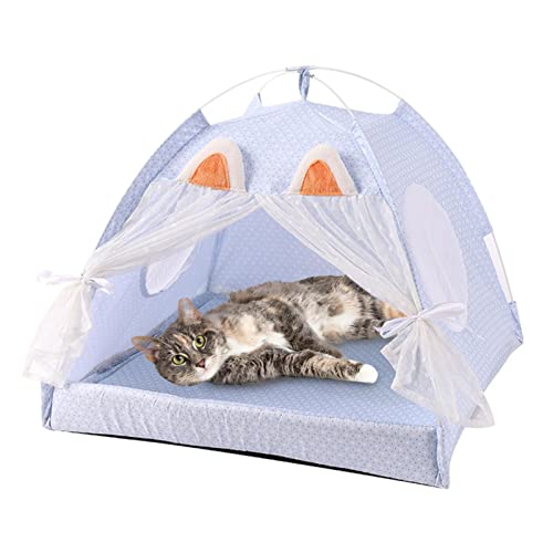 Haustier-Tipi-Zelt – Katzennest | Abnehmbares Katzen-Innenzelt Haus, Haustierversteck, Welpenhöhle Nestbett, Hundezelte, Waschbares Zelt für Haustiere Fassme von FASSME