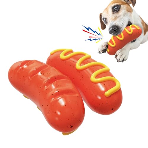 FASTAND Langlebiges quietschendes Hundespielzeug für aggressive Kauer - Robustes und lustiges Kauspielzeug für mittelgroße bis große Hunde - 1 Packung von FASTAND