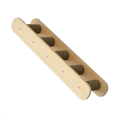 Katzen Kletterwand Set, Kletterwand Katzen Holz, mit Katzenhaus, Kratzbäumen, Katzenleiter, Sprungplattformen, zum Klettern, Schlafen und Spielen (Size : C10) von FATACO