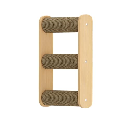 Katzen Kletterwand Set, Kletterwand Katzen Holz, mit Katzenhaus, Kratzbäumen, Katzenleiter, Sprungplattformen, zum Klettern, Schlafen und Spielen (Size : C6) von FATACO