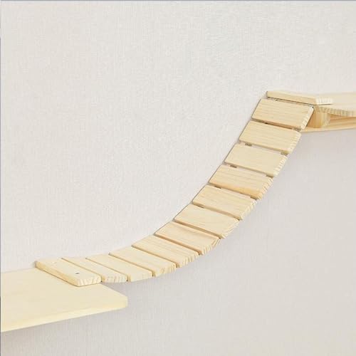 Kletterwand Katzen Set, Katzen Kletterwand, Katzentreppe für Wandset, Frei Kombinierbar, die Verdickte Platte ist Stark und Langlebig, für Activity Indoor Kitty (Size : C1) von FATACO