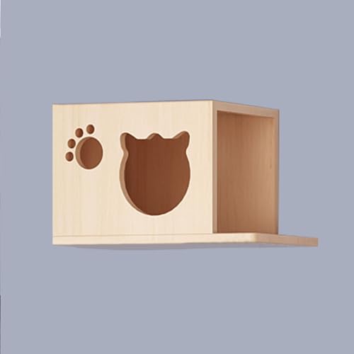 Kletterwand Katzen Set, Katzen Kletterwand, Katzentreppe für Wandset, Frei Kombinierbar, die Verdickte Platte ist Stark und Langlebig, für Activity Indoor Kitty (Size : C4) von FATACO