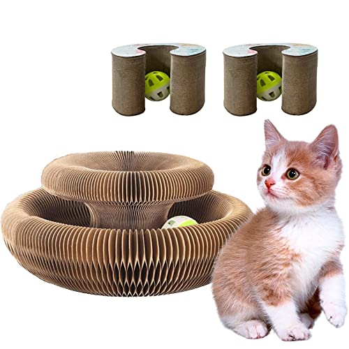 2 Stück Magic Organ Katzenkratzbrett Katzenakkordeon Spielzeug, Snufflepaw Akkordeon für Katzen, Katzenkratzer Katzenbett Interaktives Kratzbaum Katzenspielzeug, Faltbar Recycelbar Kommt mit Ball 2 Stück Magic Organ Katzenkratzbrett Katzenakkordeon Spielzeug, Snufflepaw Akkordeon für Katzen, Katzenkratzer Katzenbett Interaktives Kratzbaum Katzenspielzeug, Faltbar Recycelbar Kommt mit Ball von FATIRO