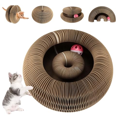 Magic Organ Cat Scratching Board, Cat Akkordeon, Cat Cordion, Cardboard Cat Scratcher Cat Bed Interactive Scratcher Cat Toy, Foldable Convenient Cat Scratcher Durable Recyclable Comes with Ball Magic Organ Cat Scratching Board, Cat Akkordeon, Cat Cordion, Cardboard Cat Scratcher Cat Bed Interactive Scratcher Cat Toy, Foldable Convenient Cat Scratcher Durable Recyclable Comes with Ball von FATIRO