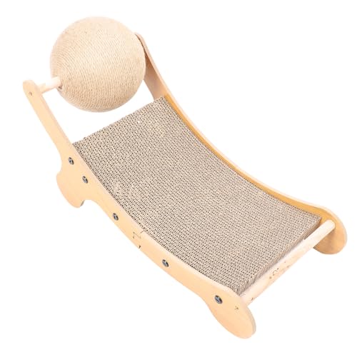 Erhöhtes Katzenbett, Katzenkratzer -Pad Lounge Multifunktional mit Spielzeugball -Katzenkratzer für Innenkatzen Zum Schutz von Möbeln, Leicht zu Versammeln Erhöhtes Katzenbett, Katzenkratzer -Pad Lounge Multifunktional mit Spielzeugball -Katzenkratzer für Innenkatzen Zum Schutz von Möbeln, Leicht zu Versammeln von FAUOSWUK