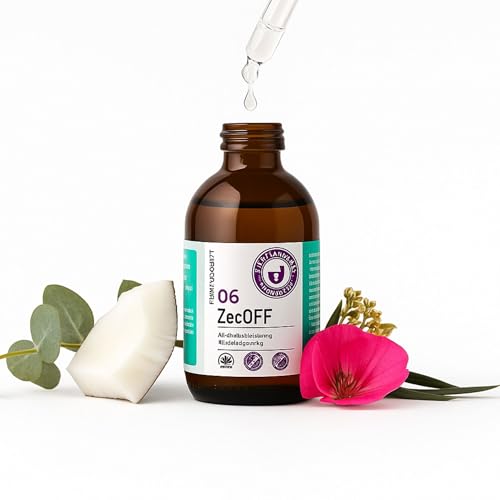 Favly Wirksam gegen Zecken, Flöhe & Mücken ZecOff für Hunde – Pflanzlicher Zeckenschutz mit Saltidin & Margosa – Ohne Nervengifte – 50 ml von FAVLY PetFood