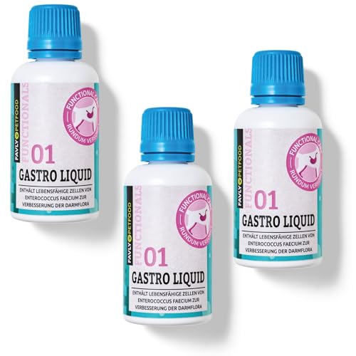 FAVLY – Gastro Liquid Probiotika für Hunde 3x30ml Set – getreidefreie, probiotische Akutunterstützung bei Durchfall & Darmproblemen – mit Milchsäurebakterien zur Stabilisierung der Darmflora von FAVLY Petfood