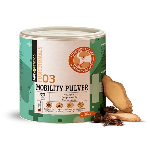 FAVLY – Mobility Pulver für Hunde 250g – natürliche Gelenkunterstützung mit Grünlippmuschelpulver, Kollagen, Chondroitin & MSM – bei Problemen des Bewegungsapparats – getreidefrei & ohne Zusätze FAVLY – Mobility Pulver für Hunde 250g – natürliche Gelenkunterstützung mit Grünlippmuschelpulver, Kollagen, Chondroitin & MSM – bei Problemen des Bewegungsapparats – getreidefrei & ohne Zusätze von FAVLY Petfood