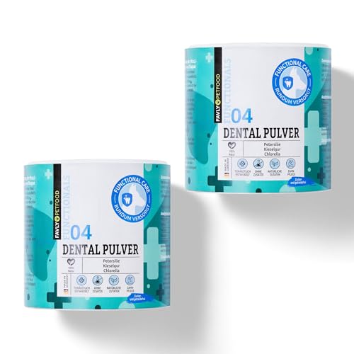 Favly Functionals Dental Pulver 2x250g – Natürliche Zahnpflege für Hunde, mit Algen & Kräutern von FAVLY Petfood