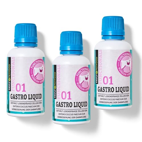 Favly Functionals Gastro Liquid 3x30ml – Beruhigt den Hundemagen, mit Kräuterextrakten & natürlichen Ölen Favly Functionals Gastro Liquid 3x30ml – Beruhigt den Hundemagen, mit Kräuterextrakten & natürlichen Ölen von FAVLY Petfood