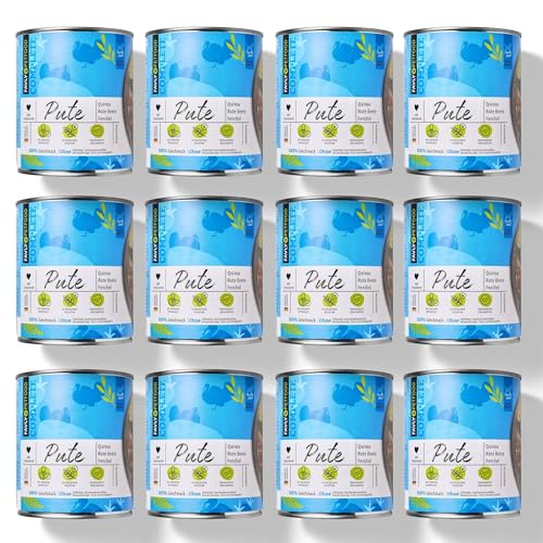 Favly Hundefutter Pute mit Quinoa, Roter Bete & Fenchel 12x800g – Premium Hundefutter für Sensible Hunde, reich an Vitaminen Favly Hundefutter Pute mit Quinoa, Roter Bete & Fenchel 12x800g – Premium Hundefutter für Sensible Hunde, reich an Vitaminen von FAVLY Petfood