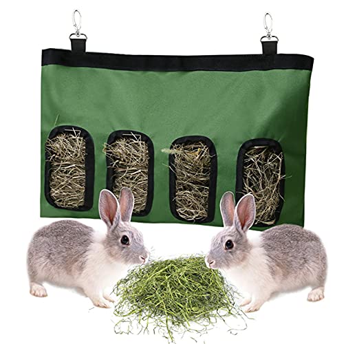 Futterbeutel für Kaninchen mit Vier Löchern, Futterbeutel für Haustiere, Heubeutel, Futterbeutel „Mein Nachbar Totoro“, Aufbewahrung im Freien (Farbe: A) von FAXIOAWA