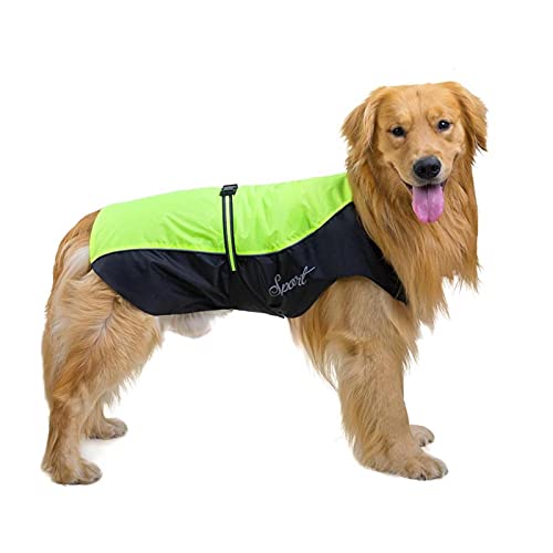 Hunde-Regenmantel, Winddichte, verstellbare Haustierweste (2XL-9XL) – für große Hunde, Kleidung, Haustierbedarf, Regenmantel, Jacke von FAXIOAWA