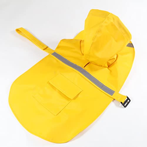 Regenmantel für Hunde, reflektierende Regenponcho-Jacke, wasserdichte Hundekleidung, Verstellbarer Haustiermantel für kleine, mittelgroße Hunde von FAXIOAWA