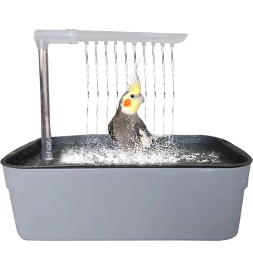 Papageien-Badewanne - Hängende Multifunktions-Design für kleine und mittlere Papageien, wie Wellensittiche, Basilisken von FAYAZ