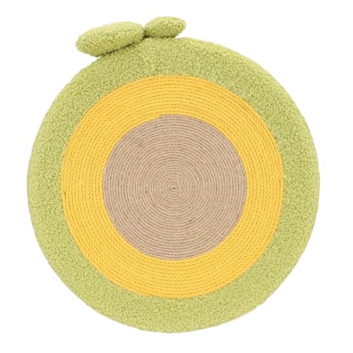 Bezaubernde Avocadoform, Hochwertiges Sisalmaterial, Ergonomisches Katzenbett, 3omisches Katzenbett, 3-in-1-Kratzbaum, Lustiges Design mit vielseitiger Verwendung, Hält Krallen, Imitiert die von FBHappiness