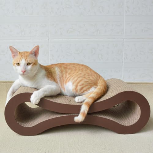 Katzenkratzbett aus Karton, Katzenkratzbaum mit Katzenminze, langlebige Pads zurKatzenkratzbett aus Karton, Katzenkratzbaum mit Katzenminze, langlebige Pads zur Vermeidung von Möbelschäden,A von FBHappiness