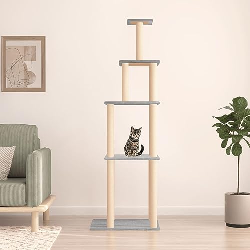 Katzenspielzeug Katzenkratzbaum Kratzbaum Katzenbaum mit Sisalkratzbaum Hellgra Katzenspielzeug Katzenkratzbaum Kratzbaum Katzenbaum mit Sisalkratzbaum Hellgrau 183 cm Model171745 Katzenspielzeug Katzenkratzbaum Kratzbaum Katzenbaum mit Sisalkratzbaum Hellgra Katzenspielzeug Katzenkratzbaum Kratzbaum Katzenbaum mit Sisalkratzbaum Hellgrau 183 cm Model171745 von FBHappiness