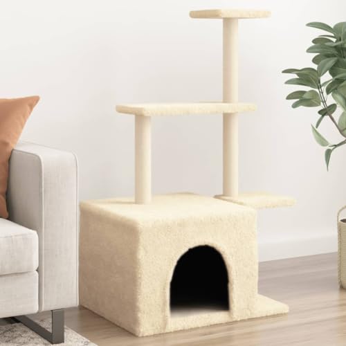 Katzenspielzeug Katzenkratzbaum Kratzbaum Katzenbaum mit cremefarbener Sisalkra Katzenspielzeug Katzenkratzbaum Kratzbaum Katzenbaum mit cremefarbener Sisalkratzsäule 110 cm Model172103 Katzenspielzeug Katzenkratzbaum Kratzbaum Katzenbaum mit cremefarbener Sisalkra Katzenspielzeug Katzenkratzbaum Kratzbaum Katzenbaum mit cremefarbener Sisalkratzsäule 110 cm Model172103 von FBHappiness