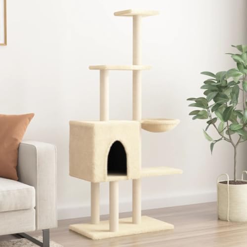Katzenspielzeug Katzenkratzbaum Kratzbaum Katzenbaum mit cremefarbener Sisalkra Katzenspielzeug Katzenkratzbaum Kratzbaum Katzenbaum mit cremefarbener Sisalkratzsäule 145 cm Model172094 Katzenspielzeug Katzenkratzbaum Kratzbaum Katzenbaum mit cremefarbener Sisalkra Katzenspielzeug Katzenkratzbaum Kratzbaum Katzenbaum mit cremefarbener Sisalkratzsäule 145 cm Model172094 von FBHappiness